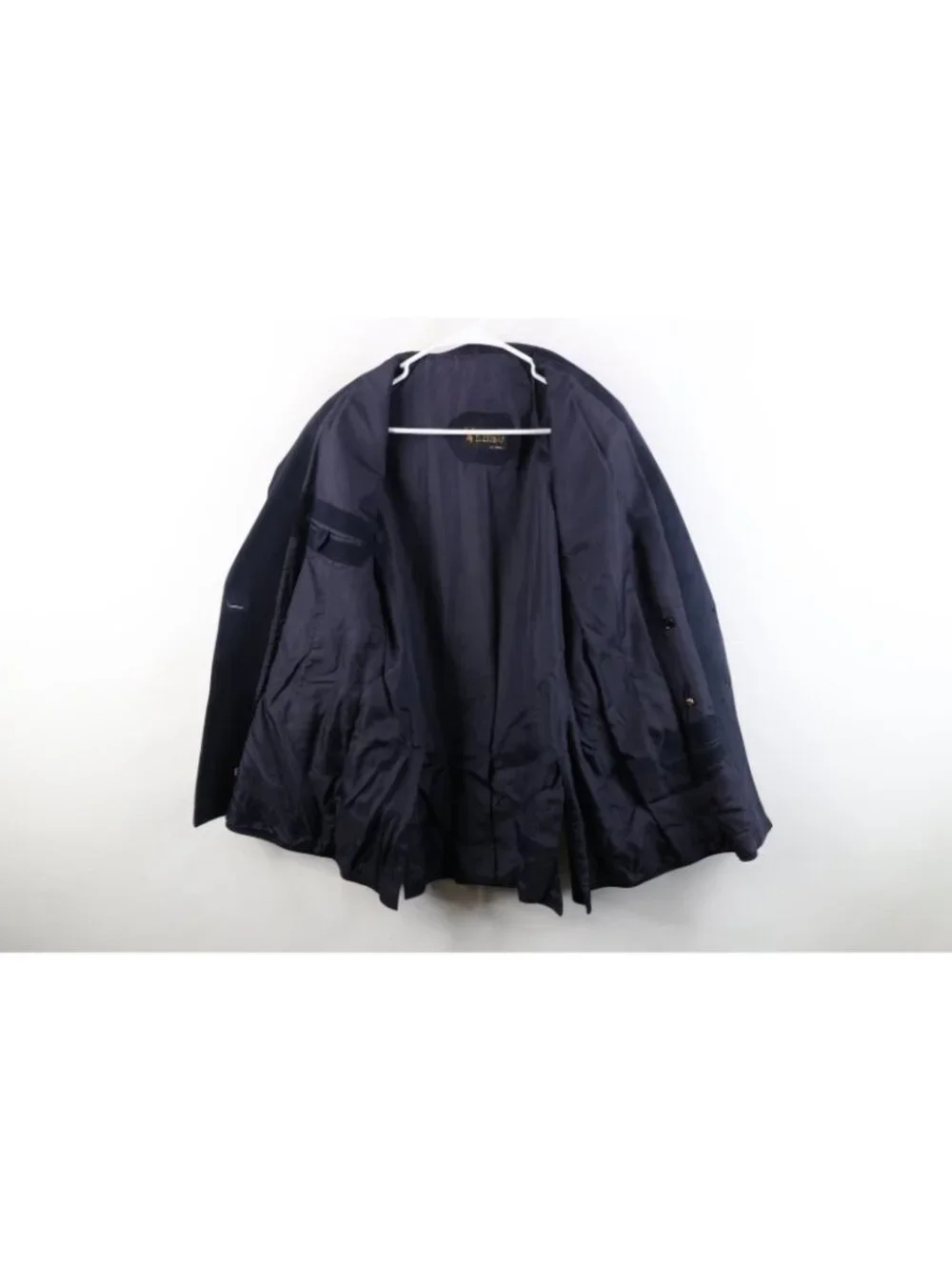 Vtg 70s Streetwear Mens 40R EU 50 Suede Leather  Double Breasted Blazer Jacket